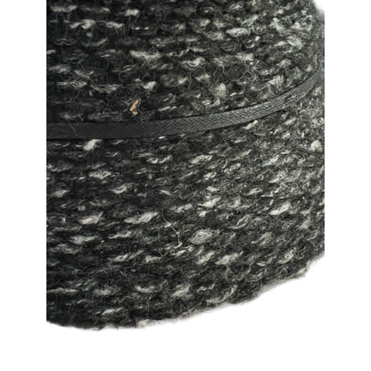 Women's Black Gray Cloche Hat Indigo Soul One Size EUC