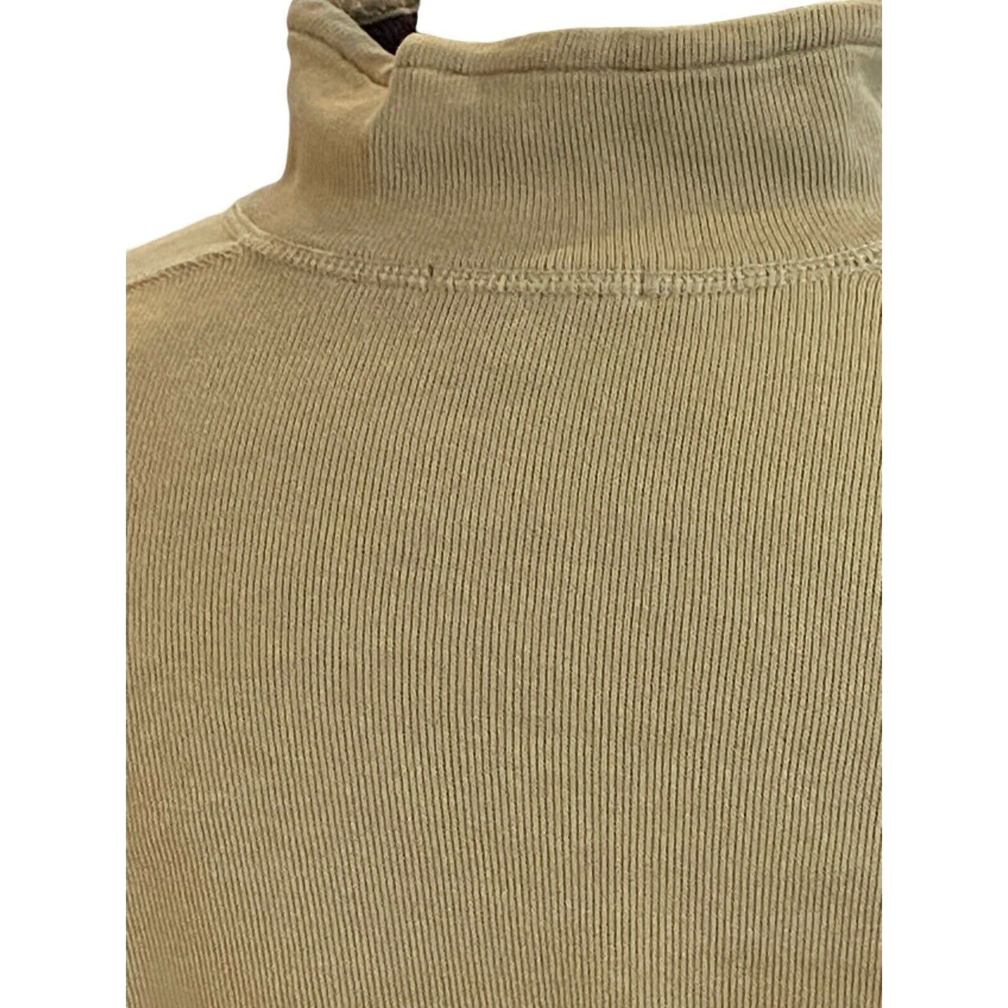 Size Medium Banana Republic Cotton Tan 1/4 Zip Pullover Men's Beige