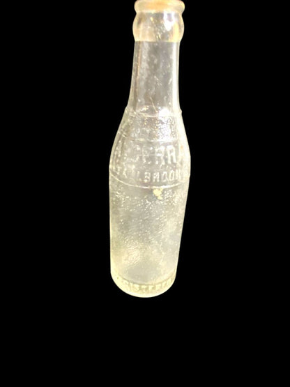 Vintage A. Cerra Soda Bottle Glass Carbondale PA 7 fl oz 8"h