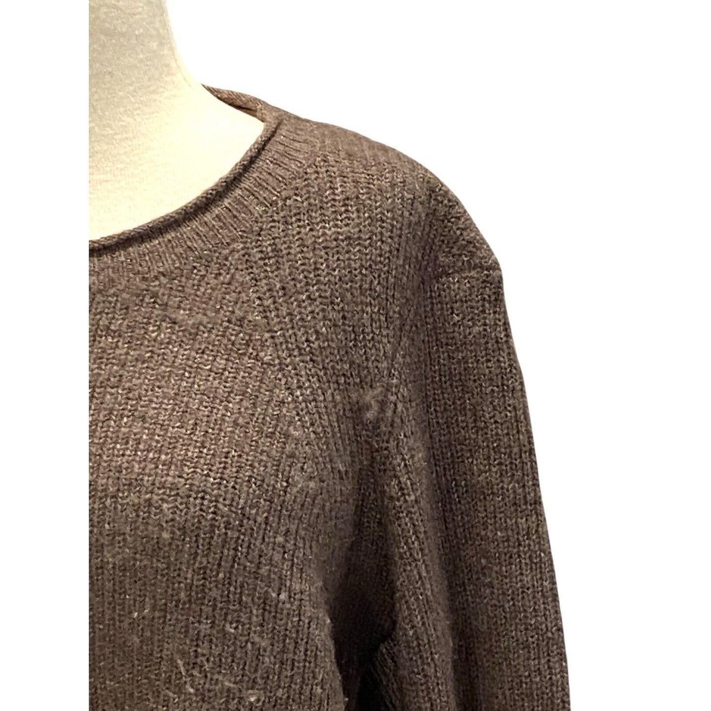 Kuhl Faye Brown Knit Merino Wool Blend Mock Neck Sweater Women's Size M