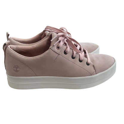 Size 9 TIMBERLAND Women’s MAYLISSA A1I6V Pink Suede Sneaker Lace Up Preppy