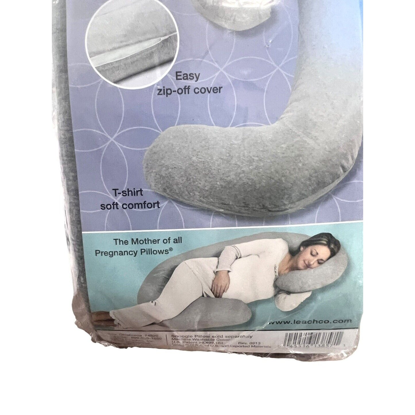 Snoogle Cover The Original Cover Gray T-shirt Soft Brand New