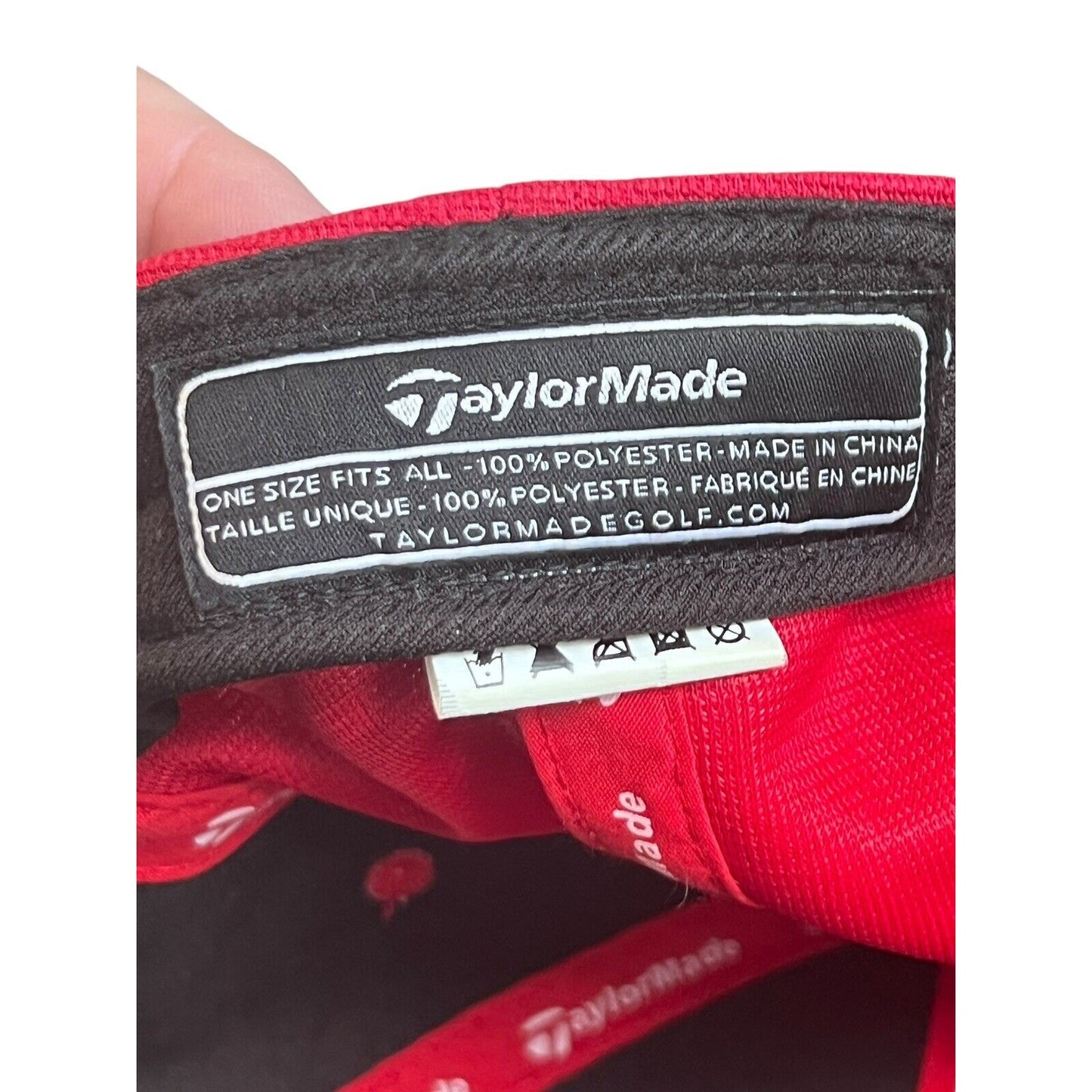TAYLORMADE SLDR TOUR Preferred Adjustable Strapback Baseball Hat Cap Golf Red