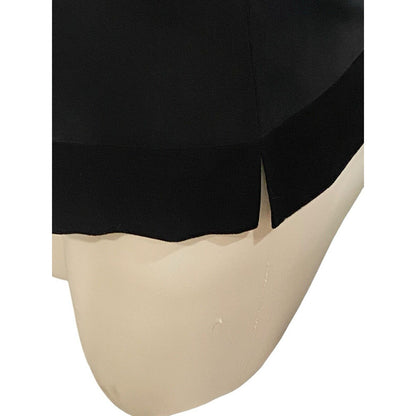 Exclusively Misook Black XL Petite Sleeveless Blouse Tank Band Design At Bottom