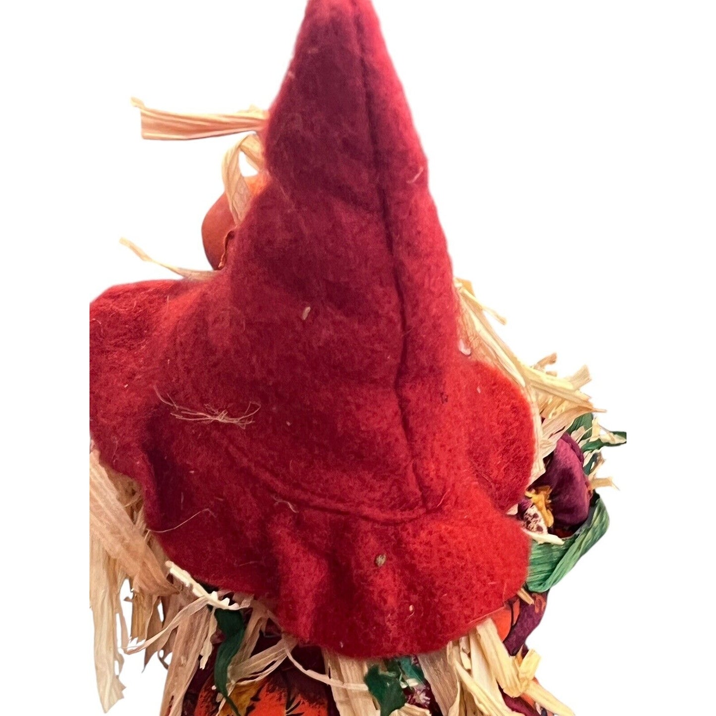 Scarecrow Table Top Decor Pumpkin Patch Pond Fishing Halloween Figure