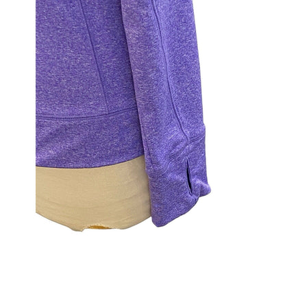 Size Small VICTORIA SECRET PINK Purple Pullover Running Top 1/4 Zip Reflecting