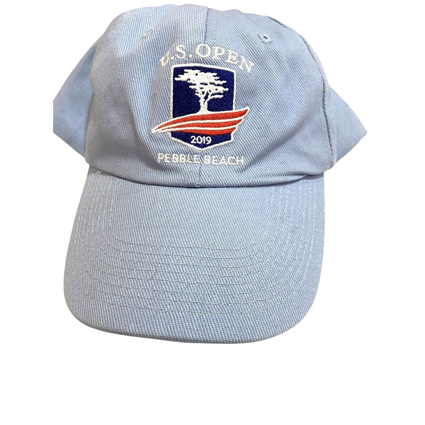 US Open Pebble Beach Hat Cap Adjustable 2019 Light Blue One Size USGA