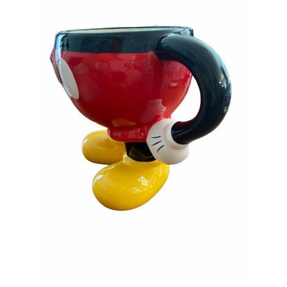 MICKEY MOUSE DIsney Ceramic Bottom Pants MUG/ CUP Handle Arms Feet
