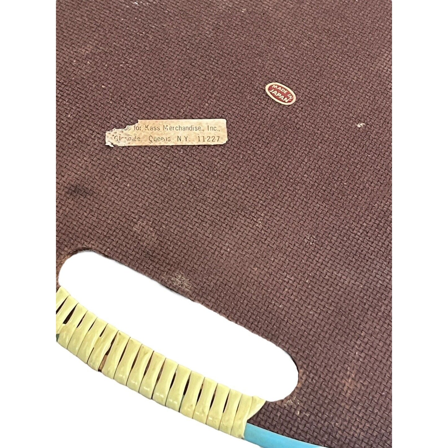 Vintage Serving Tray MCM Floral Roses Wrapped Handles Bouquet Bright Japan