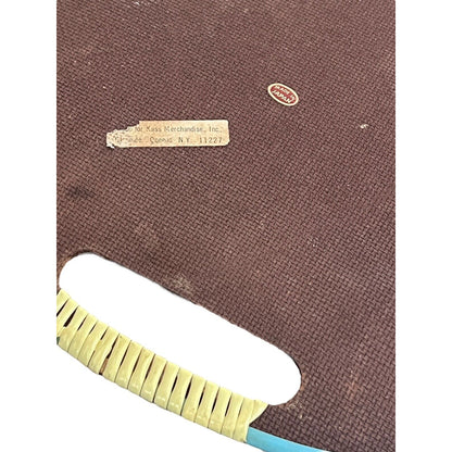 Vintage Serving Tray MCM Floral Roses Wrapped Handles Bouquet Bright Japan