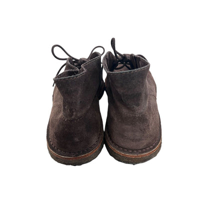 Size 9.5 Brooks Brothers Suede Brown Mens Lace Up Chukka Ankle Comfort Shoes