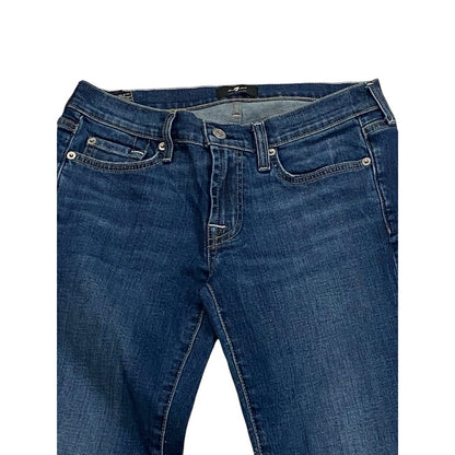 7 SEVEN FOR ALL MANKIND JEANS Original Bootcut Dark Flare Stretch Great Cond