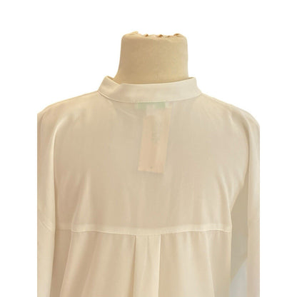 Jade Melody Tam Ivory Short Flutter Sleeve Top NEW XS Cream