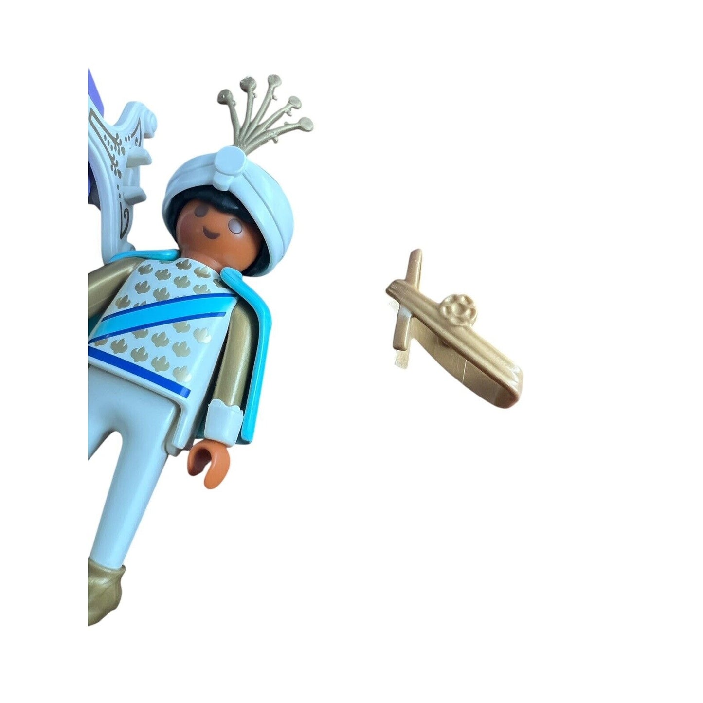 Vintage Playmobil 3835 Sultan Royal Family Prince Princess Baby Cradle Open 95