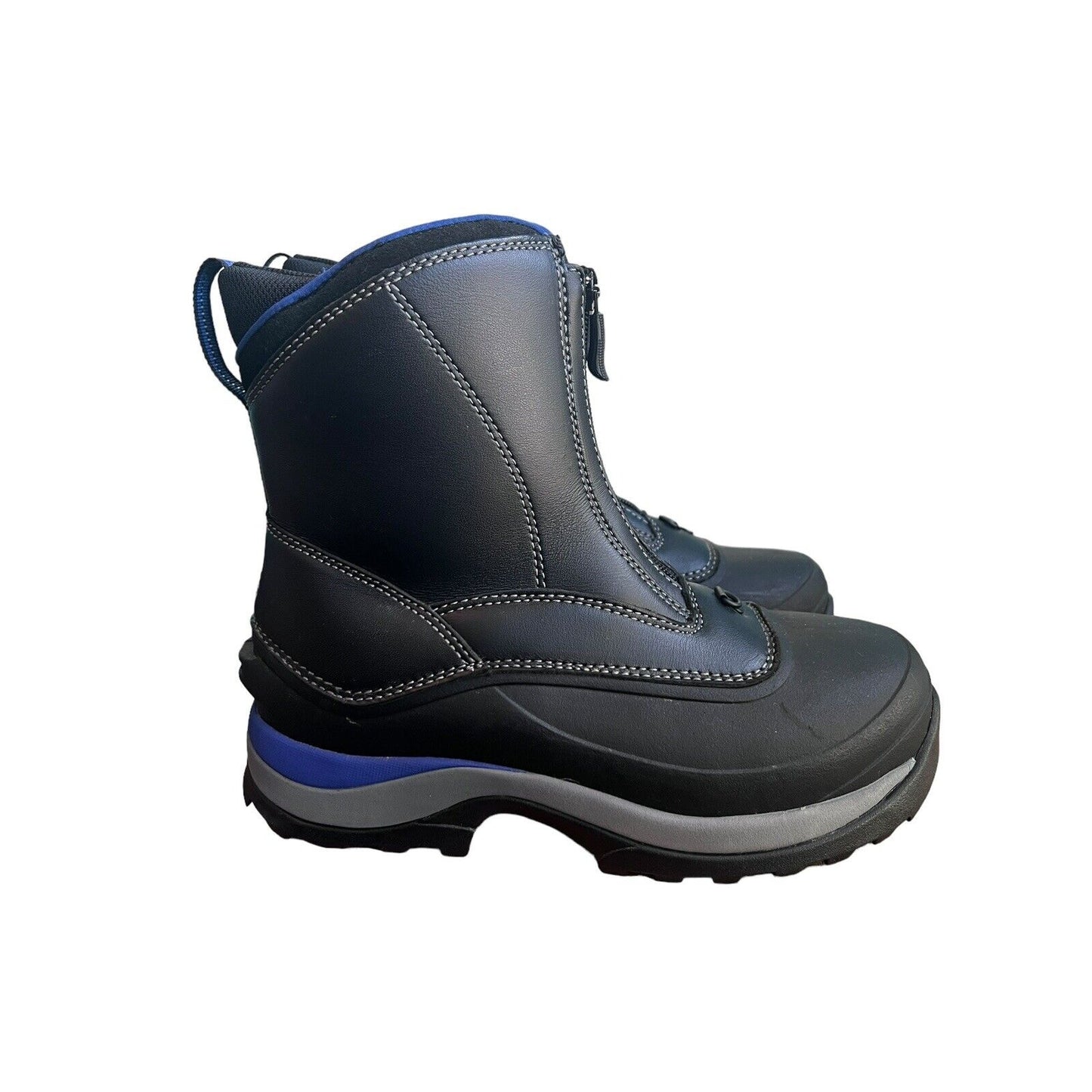 Lands End Waterproof Primaloft Boots Women 7 Boy 6 Leather Rubber Rain Snow