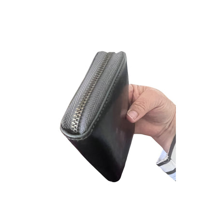 Tory Burch Wristlet Zip Wallet Missing Strap Gun Metal Gray