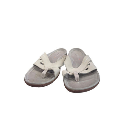 Merrell Flutter Wrap Sandals Off White 1455559 Comfort Toe Loop Womens Size 8