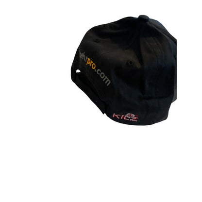 Behr Pro Black Baseball Hat Embroidered Logo Ball Cap Hook Loop Adjustable