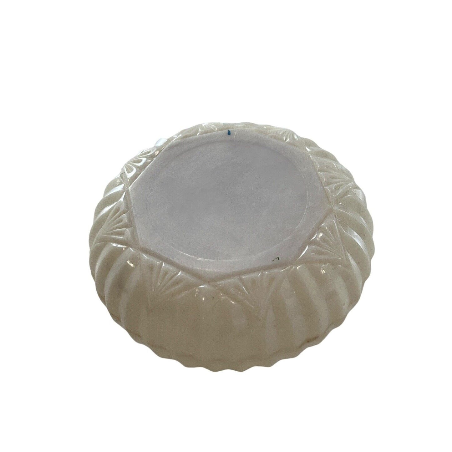 Vintage Floral Rose Lapin Round Flower Soap Dish Trinket Dish with Lid