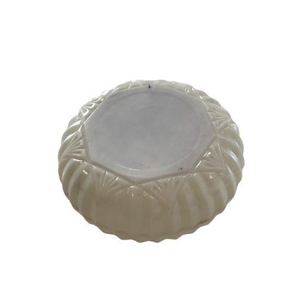 Vintage Floral Rose Lapin Round Flower Soap Dish Trinket Dish with Lid