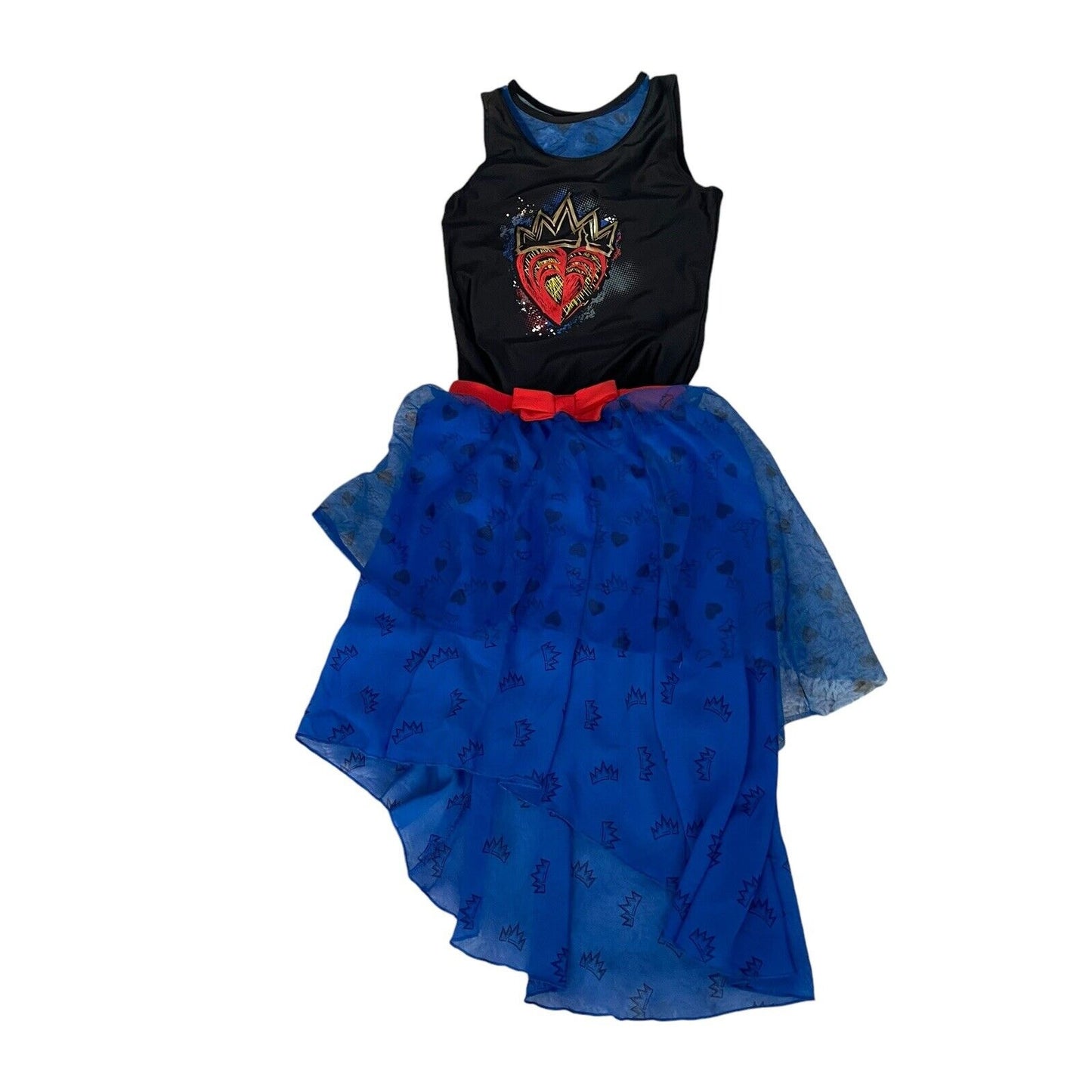 Disney Descendants 3 Girls Evie Bridesmaid Top Skirt Sz Large 10-12 Costume