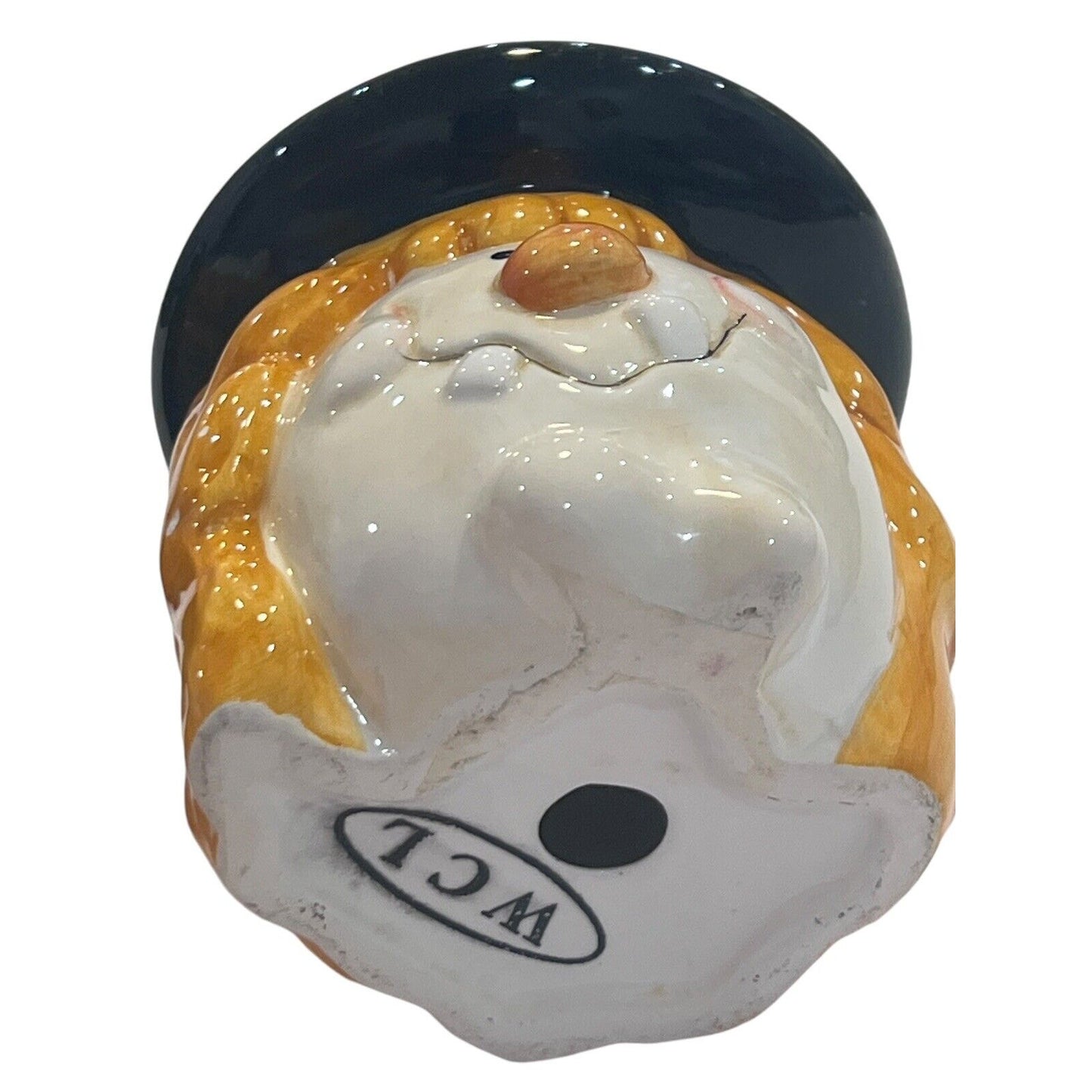 2 WCL Halloween Witch 3.5" X 3.25" Candles Stand Orange Black Spooky Pillar Set