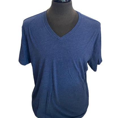 Size XL Men’s Banana Republic Dark Blue Solid Shirt V Neck T-Shirt