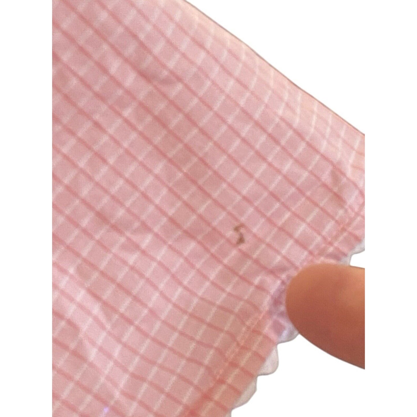 Miss Elaine Size 2X Cotton Check Short Sleeve Snap Front Robe Pink Granny Core