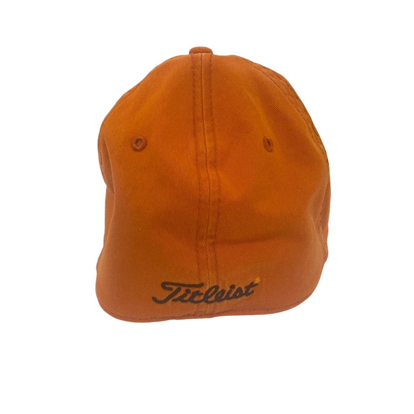 Titleist A-Flex Orange Script 1935 Adult L/XL Hat Cap White Blue Orange