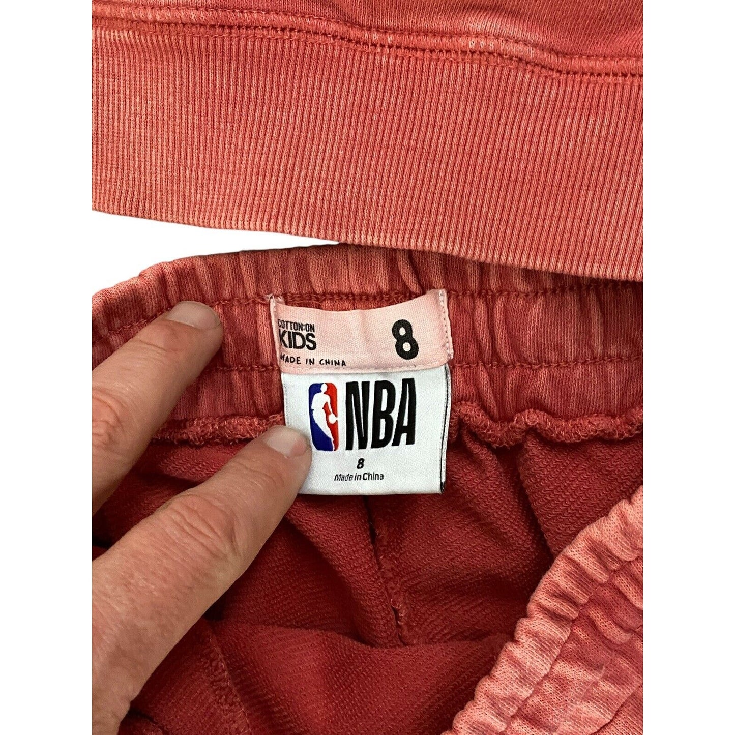 Size 8 Youth Chicago Bulls Hoodie Sweatpants Set Distressed Red NBA Sweatsuit