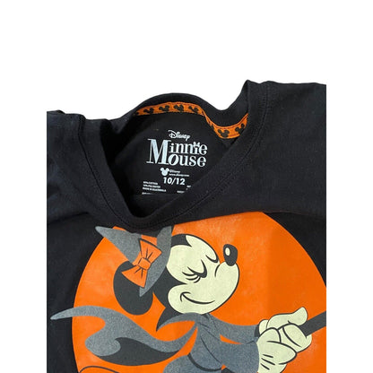 Disney Halloween Family Tees Glow In The Dark Minnie Mouse Witch Size 10/12