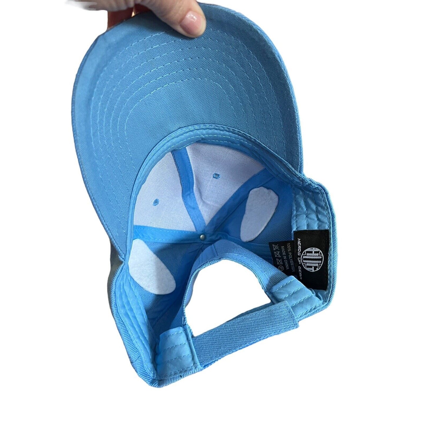 Mouse Ears Blue Baseball Hat Minnie Red Bow One Size Adjustable