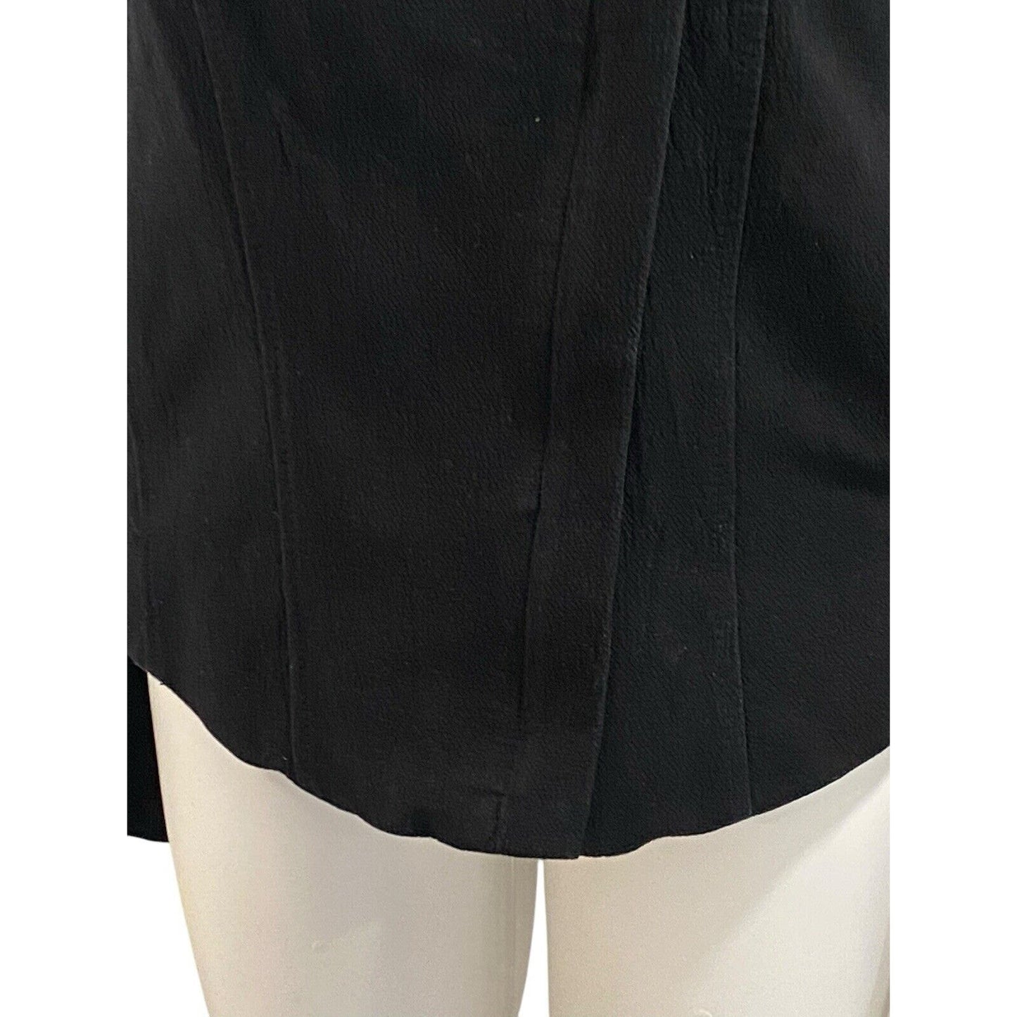 XXL Blank NYC Womens Moto Style Jacket Black Zipper Cotton Blend Asymmetrical