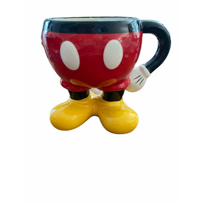 MICKEY MOUSE DIsney Ceramic Bottom Pants MUG/ CUP Handle Arms Feet