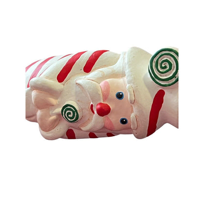 Santa Claus Whimsical Painted Christmas Ornament Holiday Handpainted Resin