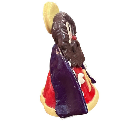 Joseph NATIVITY Figure Handmade Mazapan Bread Dough Folk Art Glossy