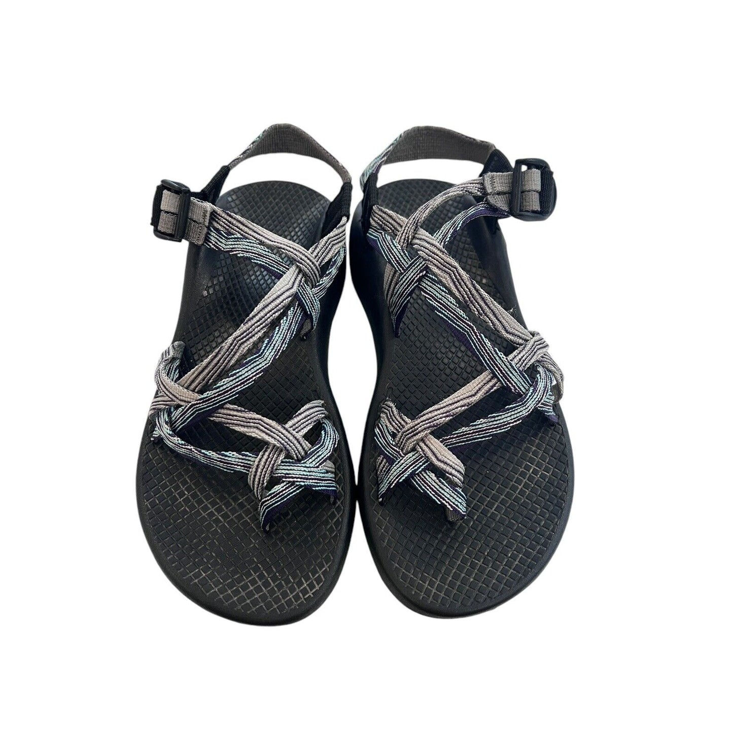 7M Chaco ZX2 Women’s Vibram Sole Blue Adjustable Straps Sandals Hiking Active