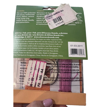 Dimensions Feltwork Fun Phone Case Cover Felt Embroidery Kit Kid Craft Butterfly