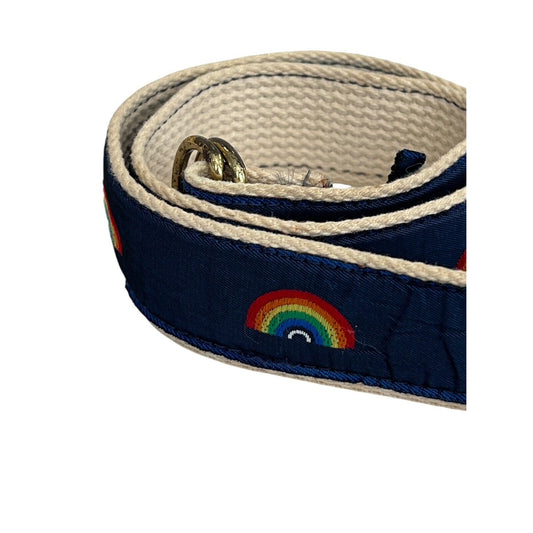 90’s Cape Cod Canvas Rainbow Belt Youth Fits Up To 26” Preppy Y2K Vintage Mass