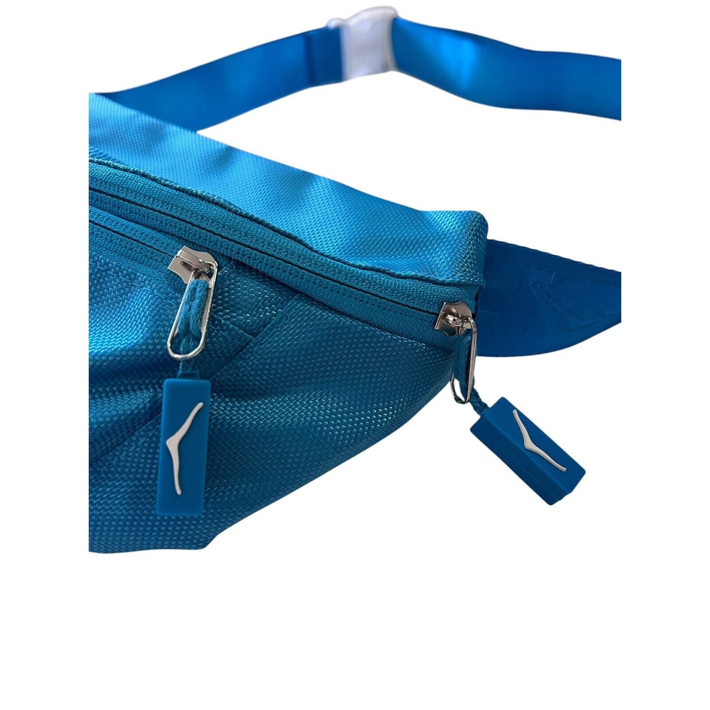 Hoka One One Fanny Hip Pack Everywhere Belt Bag 3 Zipper Blue Outdoor Sports EUC