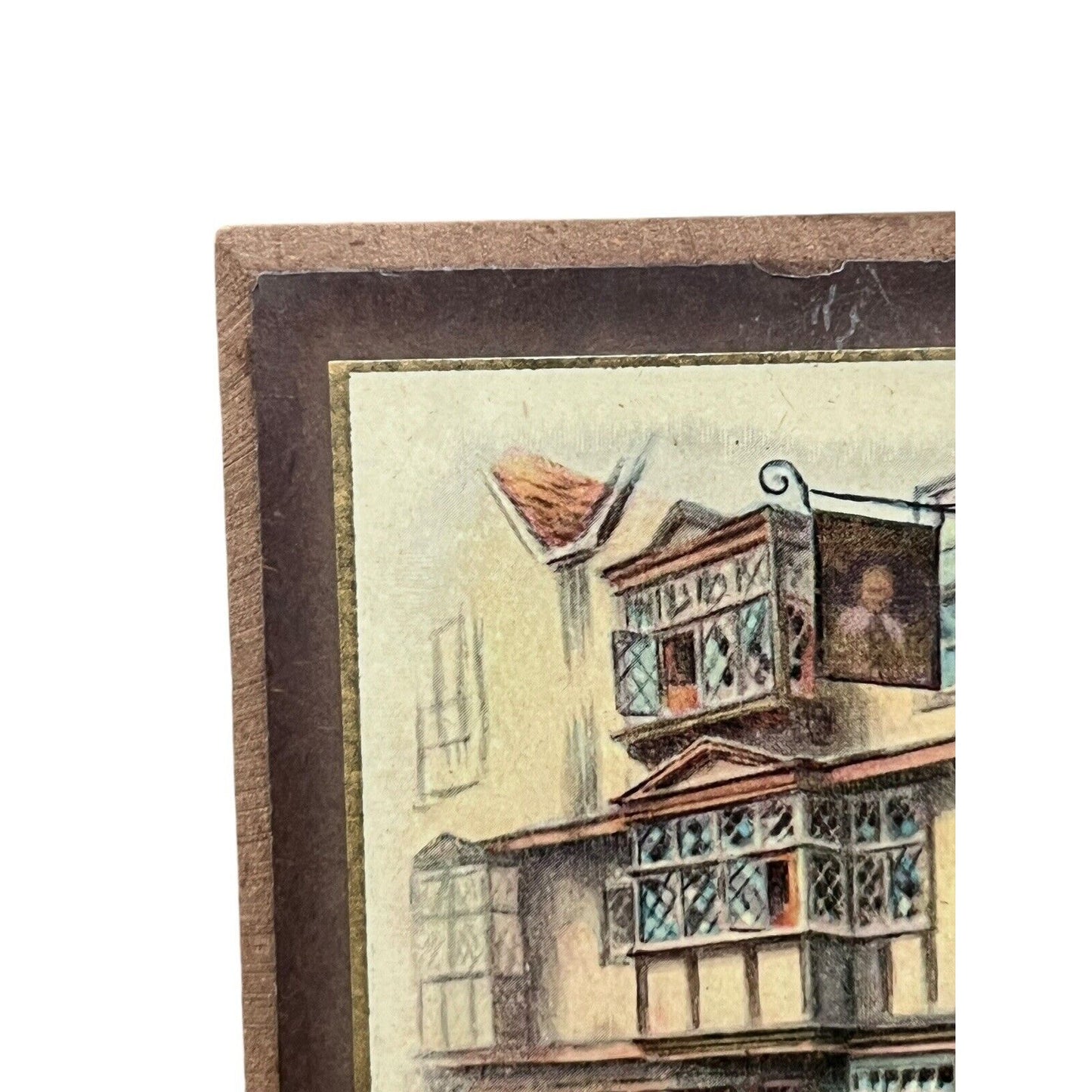 Vintage 5x4Currier Mounted print The King’s Head Chigwell Maypole Barnaby Ridge