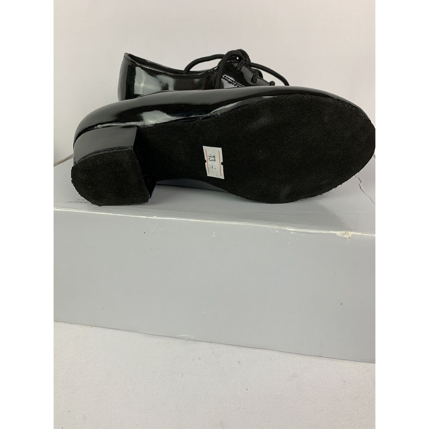 13 Alma Danza Youth Boys Girls Latin A230602B Dance Shoe Black Patent Leather