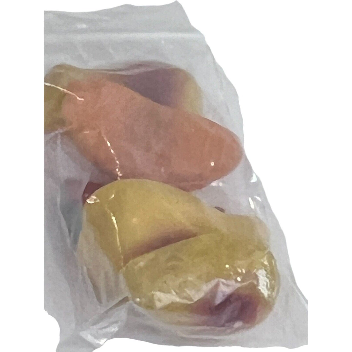 Vintage Fruit Fridge Refrigerator Magnets Plastic set of 5 1960s Watermelon Pear