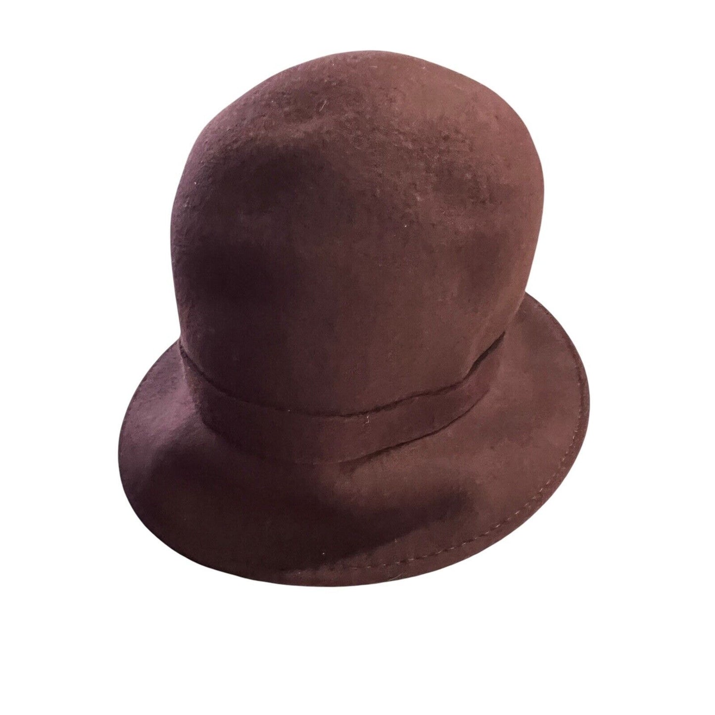 Trixie Brand Brown Women’s 100% Wool Cloche Hat Bow One Size