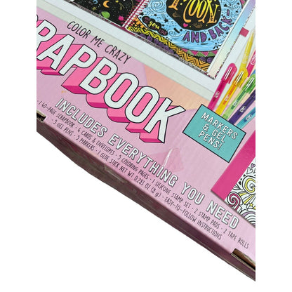 Color Me Crazy Scrapbook Box Kit with Hardcover Book New
