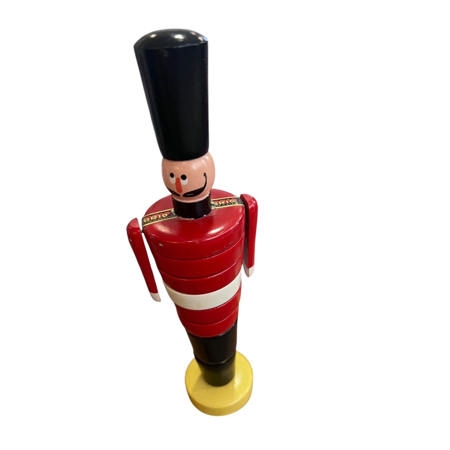 BRIO SOLDIER BOY Wooden Stacking Toy Sweden ORIGINAL Stickers Painted