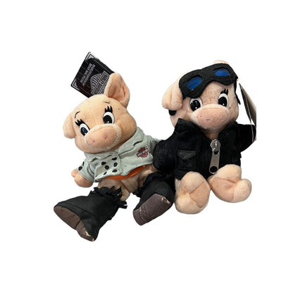 Harley-Davidson Bean Bag Plush X2 Collectable Toy W/ Tags Fat Bob Clutch Carbo