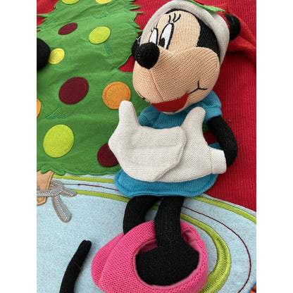 Disney Jumbo Extra Large 4 Ft Christmas Stocking Mickey Minnie Pluto 3D 4' x 2'