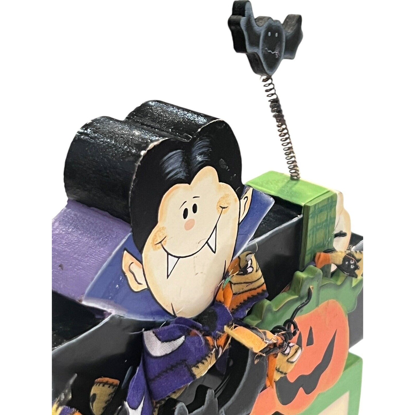 Wooden Autumn Halloween Decor Ghouls Dracula Cute Home Fall Decoration Painted