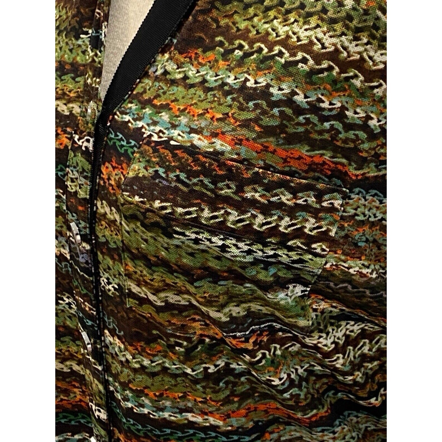 Size Small Peck & Peck Tunic Top Boho V-neck Collared Button Up Blouse NWT